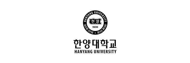 logo of Hanyang University in black